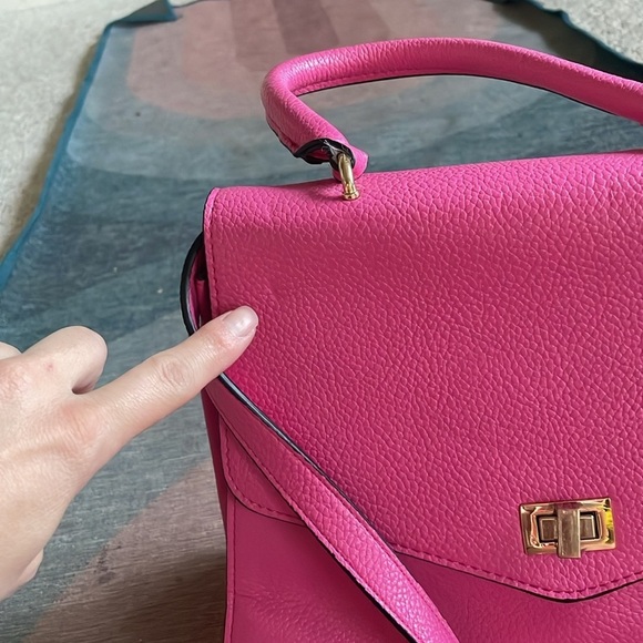 Steve Madden Pink Faux Leather Women's Crossbody Purse - Picture 9 of 17